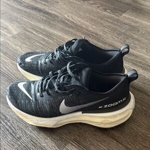 Nike Black and White ZoomX Running Sneakers